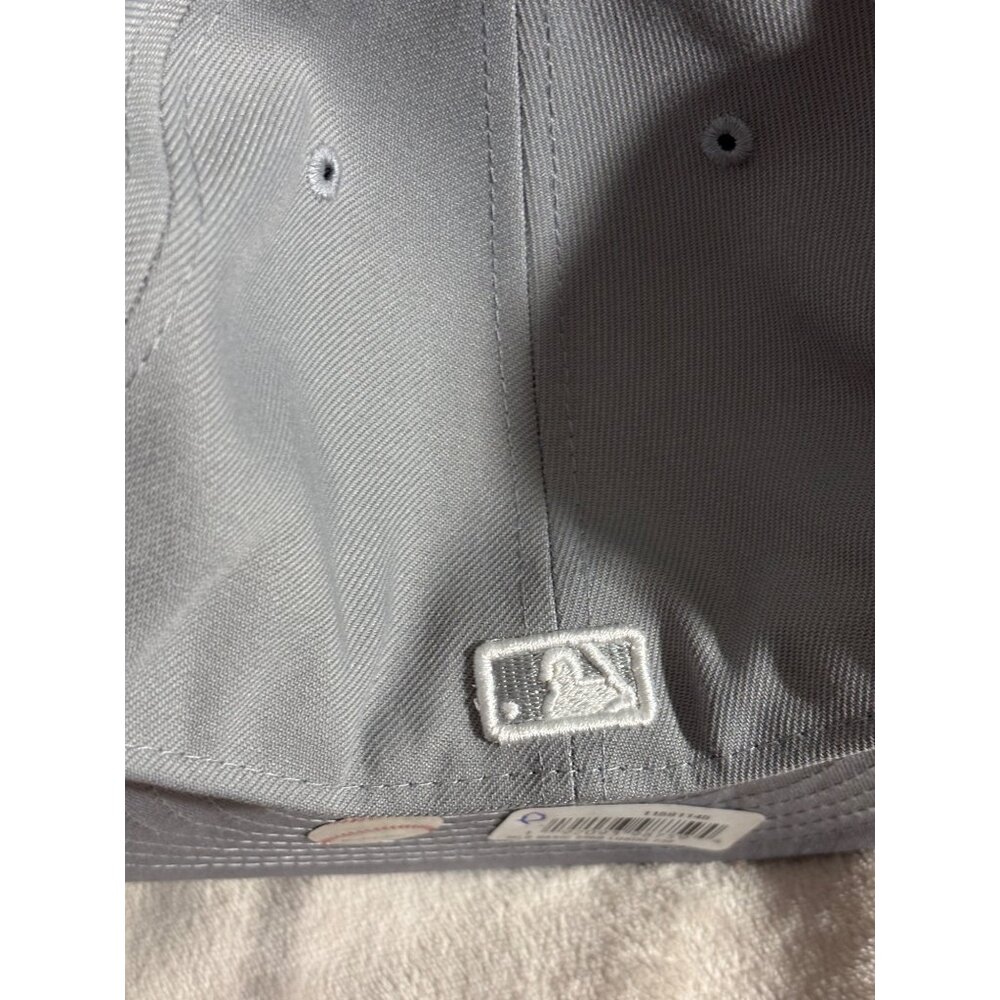 New Era 59FIFTY MLB Basic Los Angeles Dodgers Gray Fitted Cap 7 3/8 - Picture 3 of 7